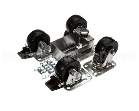 C-4X4-S Glastender Caster, 3-3/4" H, Set Of Four, Side Serv