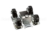 C-4X4-S Glastender Caster, 3-3/4" H, Set Of Four, Side Serv