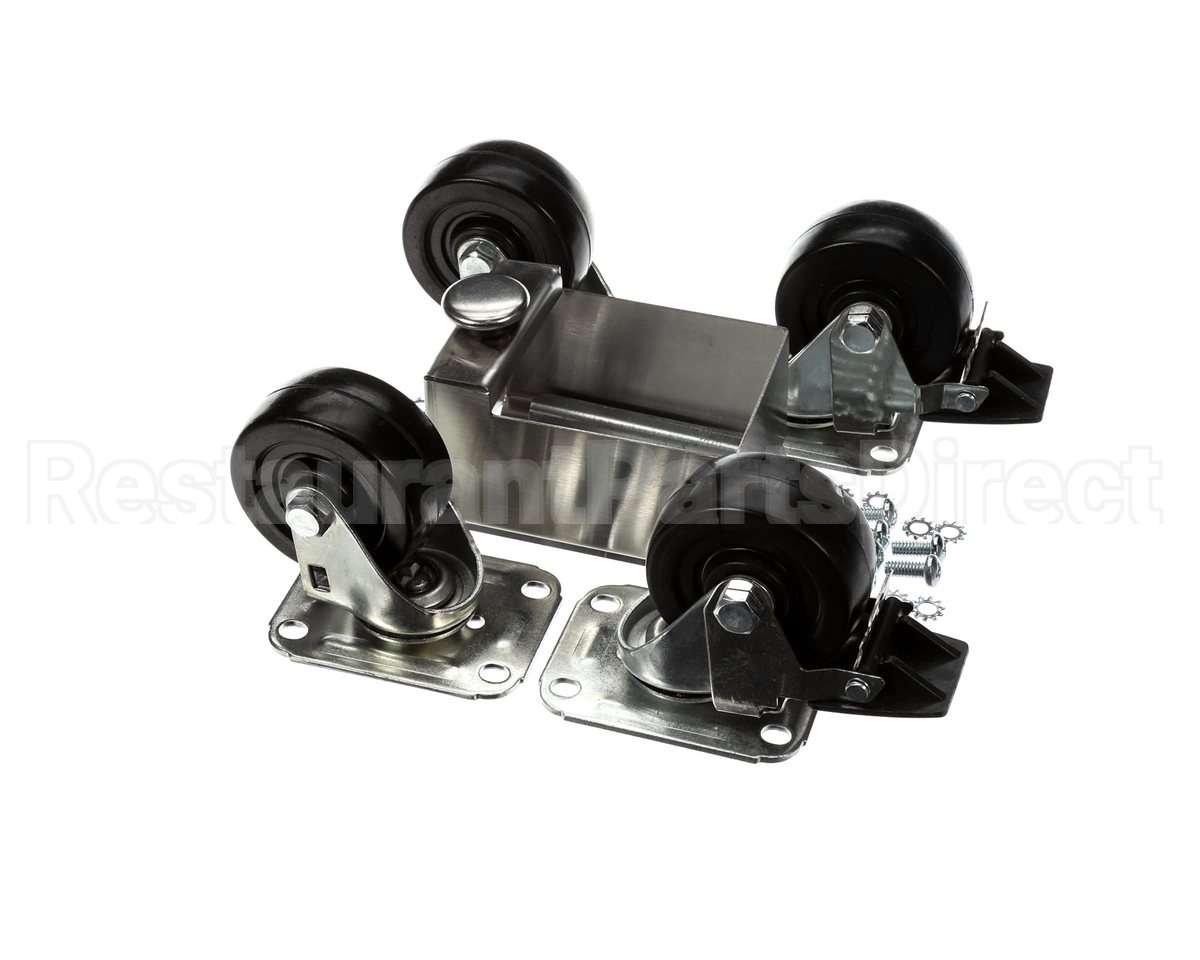 C-4X4-S Glastender Caster, 3-3/4" H, Set Of Four, Side Serv