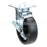 C0406 Compatible BKI Caster, W/5 Top Plate W/ Brake