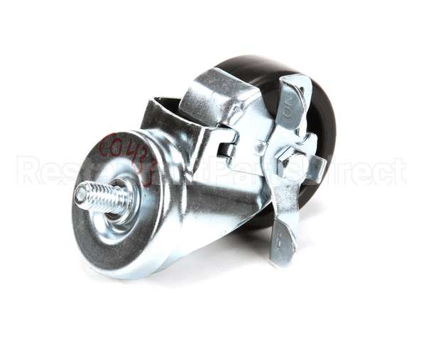 C0433 Bki Caster, 3 Threaded Stem W/Brak