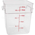 CAM18SFSCW135 Compatible Cambro Container Sq Clear 18Qt