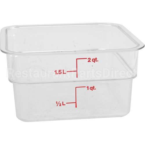 CAM2SFSCW135 Compatible Cambro Container Sq Clear 2Qt