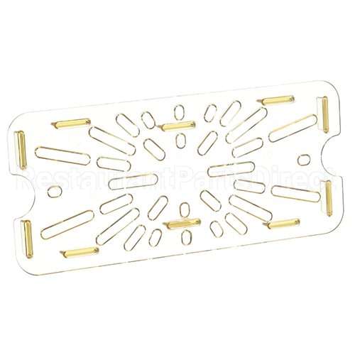CAM30HPD150 Compatible Cambro 1/3 Size Drain Shelf 150 High Heat Amber