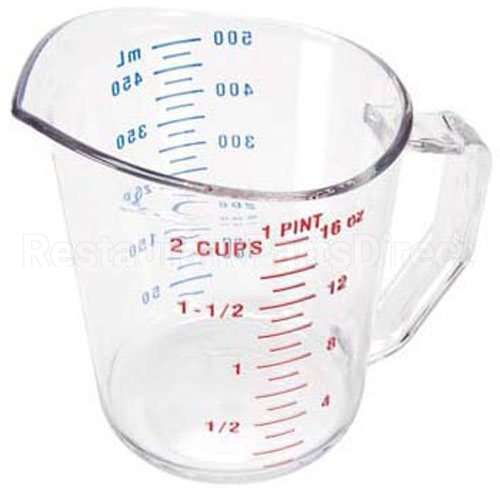 CAM50MCCW135 Compatible Cambro 1 Pt Measuring Cup-135 Clear