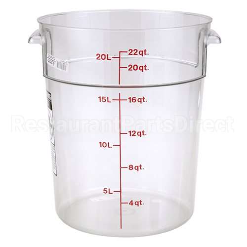 CAMRFSCW22135 Compatible Cambro Cntainer Clr Rd 22Qt-135