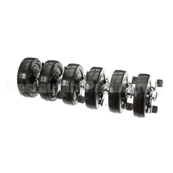 CK21 Compatible Traulsen Kit Six 6 Inch Stem Casters