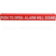 ECL105417-1 Compatible Detex Wrap, Push Pad, Push To Open, Red
