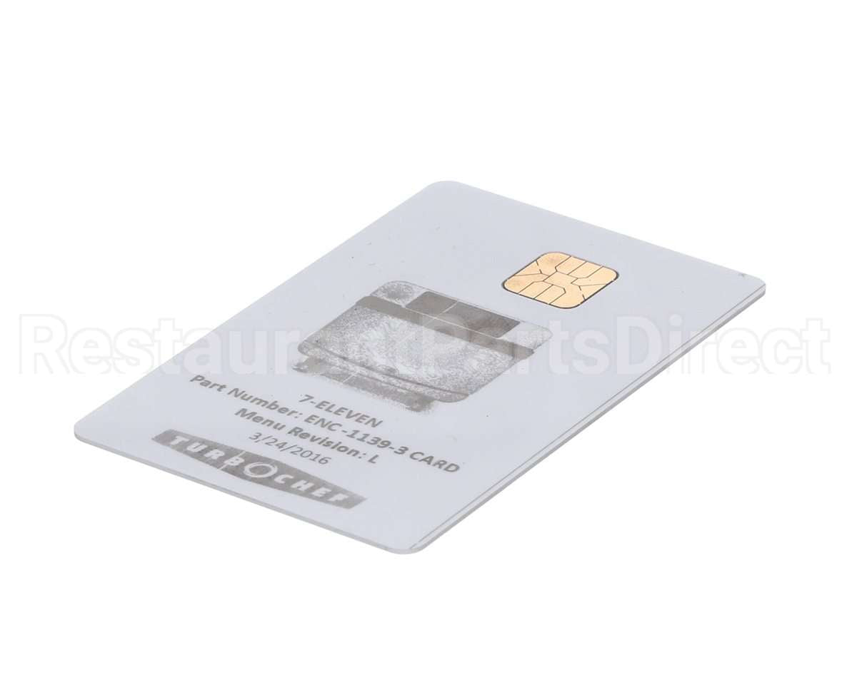 ENC-1139-3CARD Turbochef Menu Card, Programmed, Encore, 7-Eleven