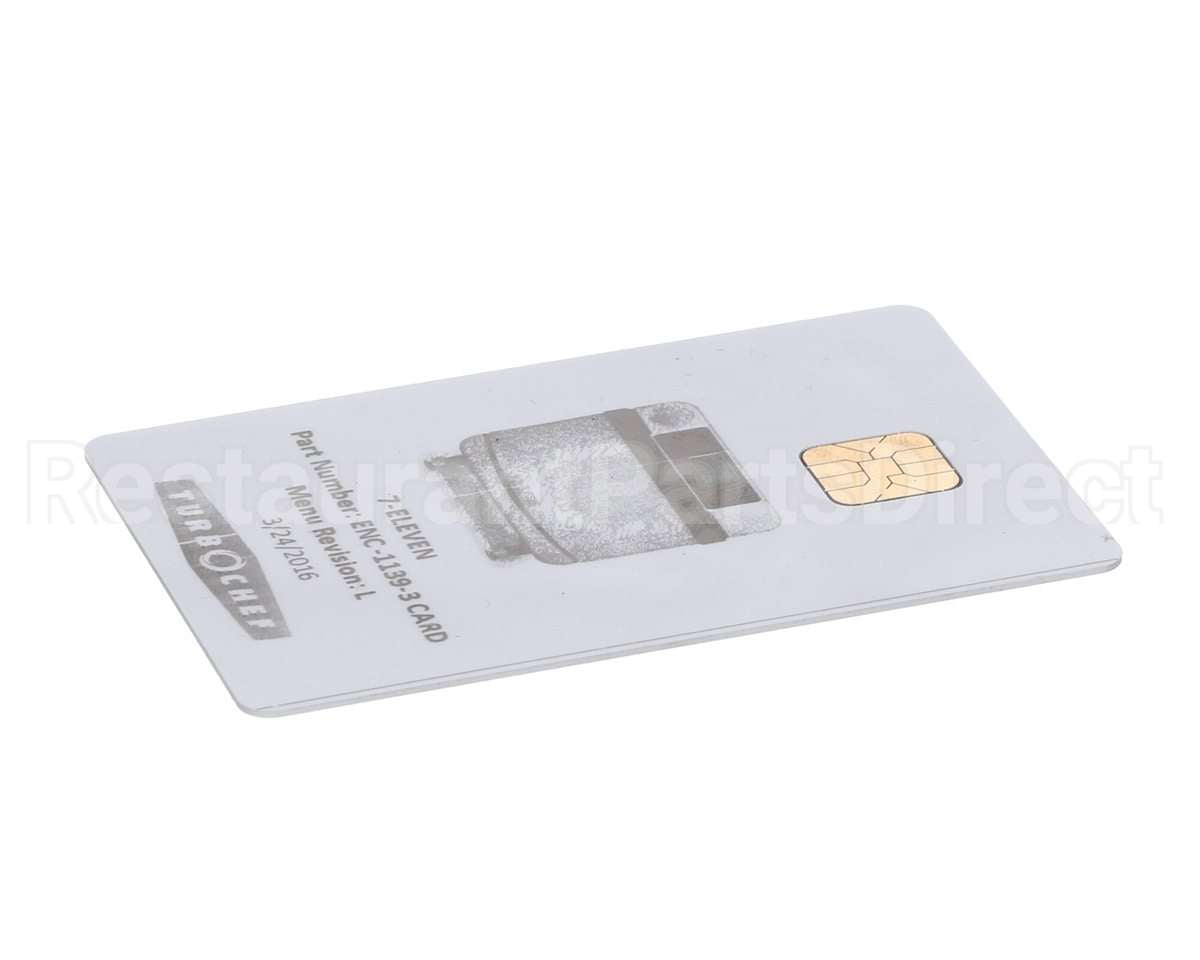 ENC-1139-3CARD Turbochef Menu Card, Programmed, Encore, 7-Eleven
