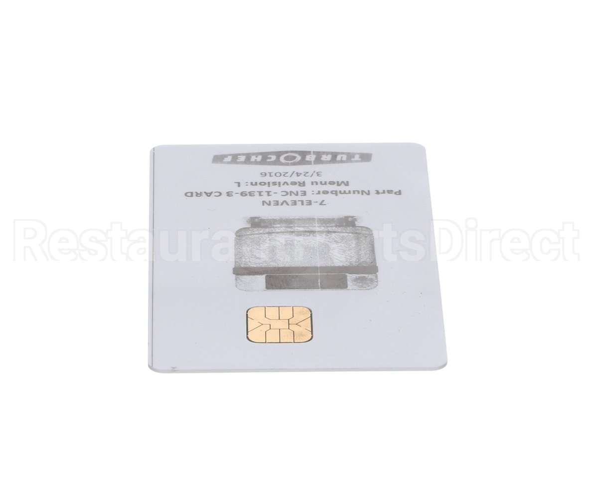 ENC-1139-3CARD Turbochef Menu Card, Programmed, Encore, 7-Eleven