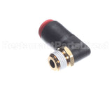 F033 Edlund Fitting,Shrt1/4Odpush-In 90 De