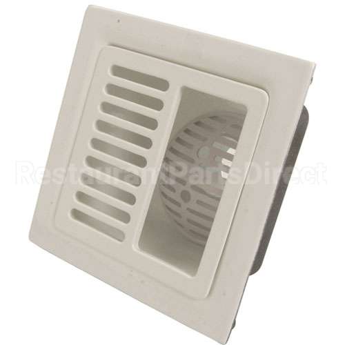 FD2375NH3H Compatible Zurn Sink, 12"Sq Flr, Half Grate, 6"Dp