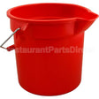FG261400RED Compatible Rubbermaid Bucket 14 Qt, 12"Od, Red