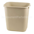 FG295600BEIG Compatible Rubbermaid 7Gal Beige Trash Can Rectangular