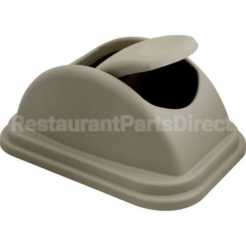 FG306700BLA Compatible Rubbermaid Untouchable Swing Lid Black, Fits 10 Gal Can