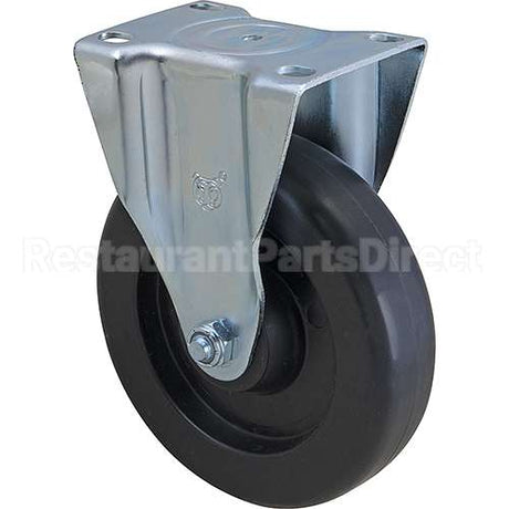 FG4614L40000 Compatible Rubbermaid Caster, Plate5"Od, Rigid, Black