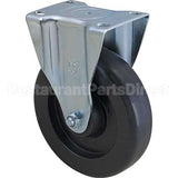 FG4614L40000 Compatible Rubbermaid Caster, Plate5"Od, Rigid, Black