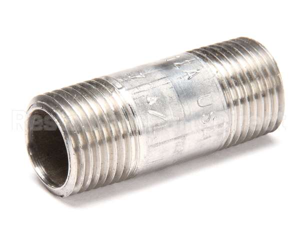 FT0232 Bki Nipple, 1/2 X 2, Ss 304