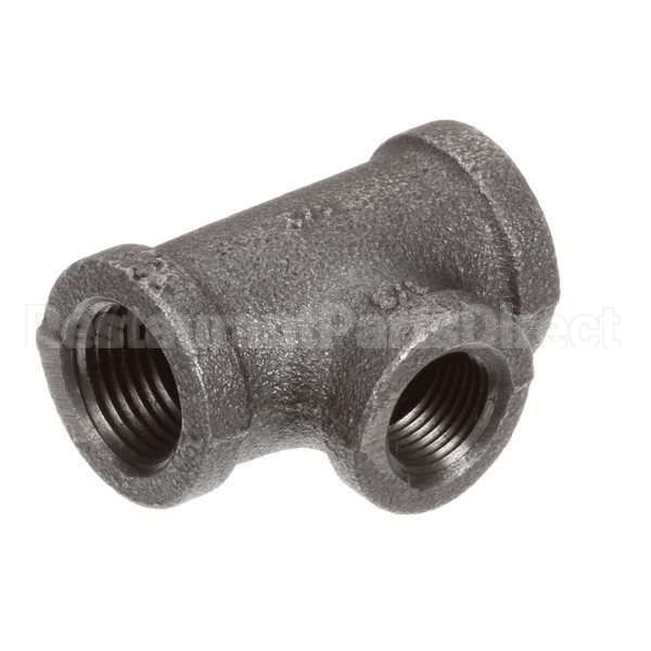 FT0538 Compatible BKI Tee, 1/2 X 1/2 X 3/8, Black