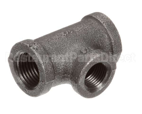 FT0538 Bki Tee, 1/2 X 1/2 X 3/8, Black