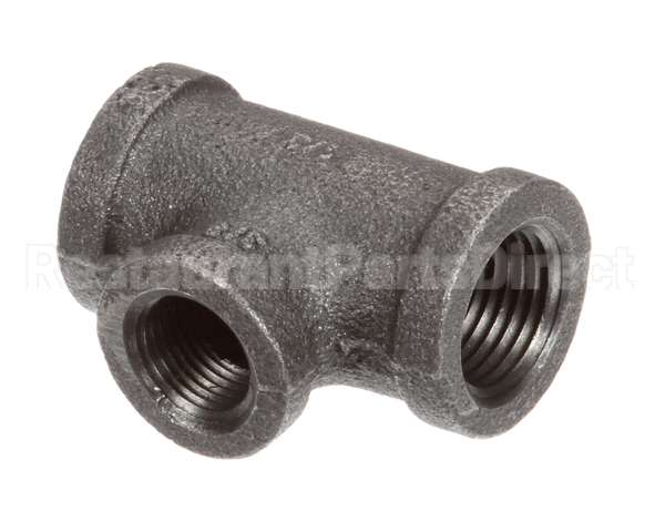 FT0538 Bki Tee, 1/2 X 1/2 X 3/8, Black