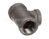FT0538 Bki Tee, 1/2 X 1/2 X 3/8, Black