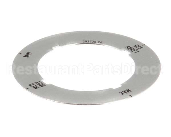 G02725-26 Garland Dial Insert (Off/Min/Med/Max)