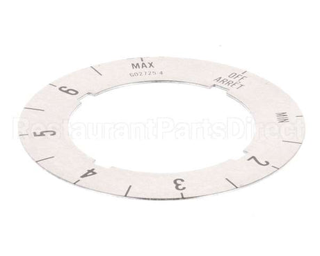 G02725-4 Garland Dial Insert (Off/Min/2-6/Max)