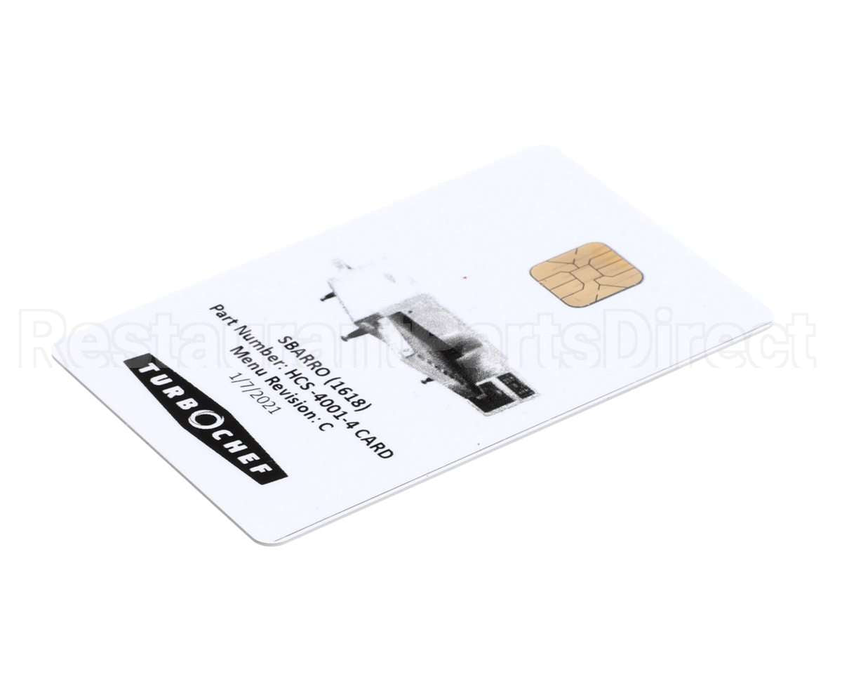 HCS-4001-4 Turbochef Menu, Hhc 1618, Sbarro