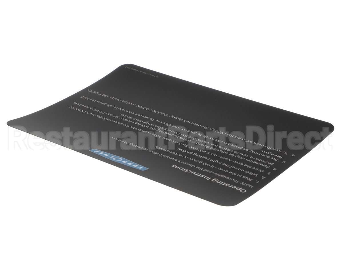 HCT-4111 Turbochef Label, Operating Instruction, Hhc2020