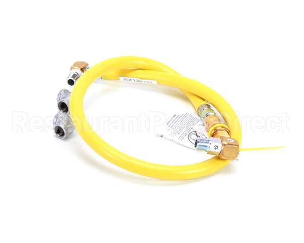 HG-4C-48S T&S Brass Gas Hose W/Quick Disconnect, 1/2 Npt, 48