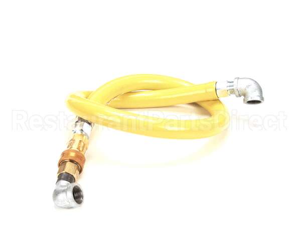 HG-4D-48 T&S Brass Gas Hose W/Quick Disconnect, 3/4 Npt, 48