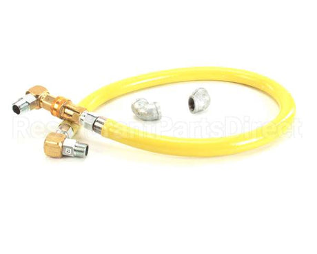 HG-4D-48S T&S Brass Gas Hose W/Quick Disconnect, 3/4 Npt, 48
