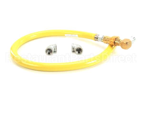 HG-4D-48S T&S Brass Gas Hose W/Quick Disconnect, 3/4 Npt, 48