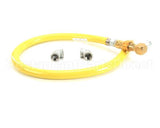 HG-4D-48S T&S Brass Gas Hose W/Quick Disconnect, 3/4 Npt, 48