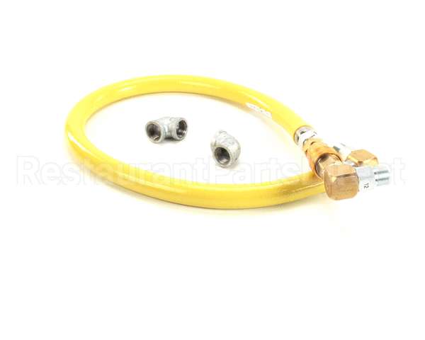 HG-4D-48S T&S Brass Gas Hose W/Quick Disconnect, 3/4 Npt, 48