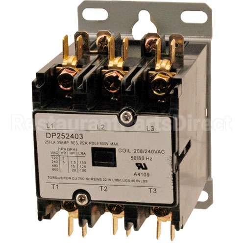 HT2-01-012 Compatible Hatco Contactor (3 Pole, 25Amp, 240V)