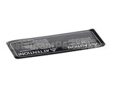 I1-9181-3 Turbochef Label, Caution, Empty Cavity,