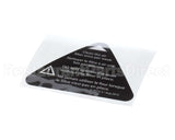 I5-9372-3 Turbochef Label, Filter Warning, Eng-Fre