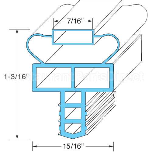 INGSK1015 Randell Gasket, Door 22 1/2" X 24 9/16"