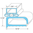 INGSK160 Compatible Randell Door Gasket 21-1/4" X 22-1/4"