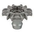 K101001-6-SIL-1M Compatible Tuuci Bottom Hub Silver Polymr 6 Positions, Manual Lift