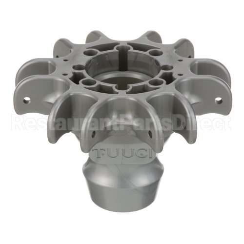 K101001-6-SIL-1M Compatible Tuuci Bottom Hub Silver Polymr 6 Positions, Manual Lift