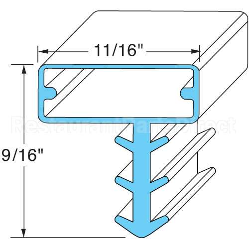 KLP255671075 Compatible Kolpak Door Gasket - 36-1/4" X 79"
