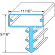 KOL255671075 Compatible Midwest Appliance Parts Door Gasket - 36-1/4" X 79"