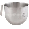 KSMC8QBOWL Compatible Kitchen Aid Bowl, Mixing, 8Qt, S/S, Nsf
