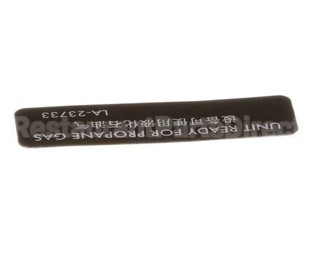 LA-23733 Alto Shaam Labels,Ready Propane Gas,Esg