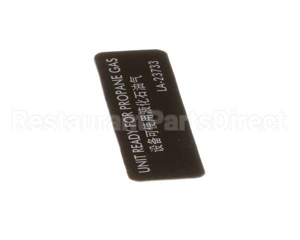 LA-23733 Alto Shaam Labels,Ready Propane Gas,Esg