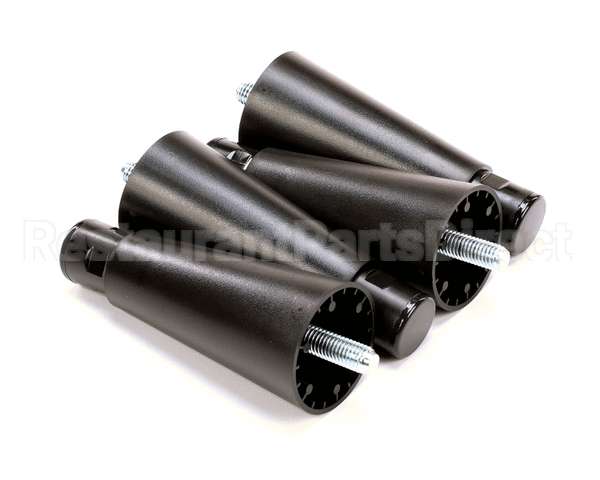 M219B Grindmaster Cecilware Legs 6 Black (4 Per) - Po/Pb/B